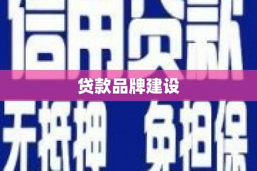 平湖贷款品牌建设