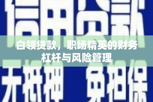 平湖白领贷款，职场精英的财务杠杆与风险管理