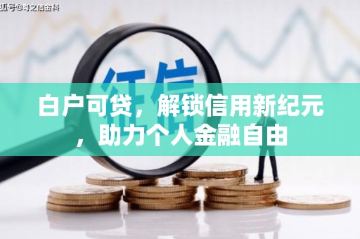 平湖白户可贷，解锁信用新纪元，助力个人金融自由