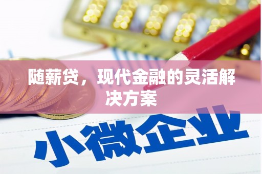 平湖随薪贷，现代金融的灵活解决方案