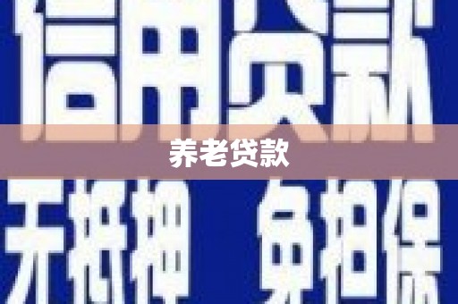 平湖养老贷款