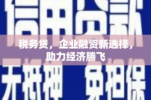 平湖税务贷，企业融资新选择，助力经济腾飞