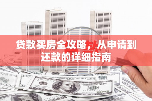 平湖贷款买房全攻略，从申请到还款的详细指南