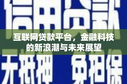 平湖互联网贷款平台，金融科技的新浪潮与未来展望