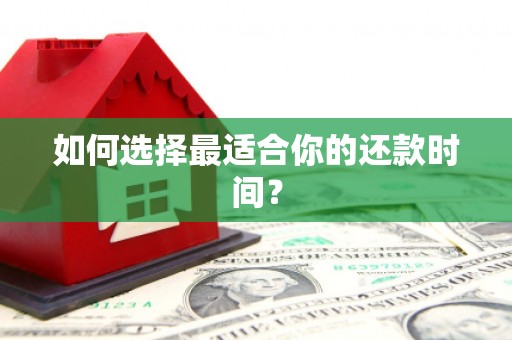 平湖如何选择最适合你的还款时间？
