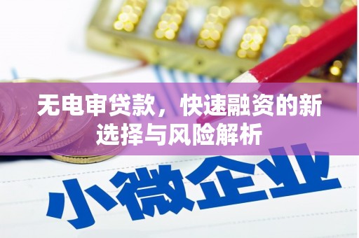 平湖无电审贷款，快速融资的新选择与风险解析