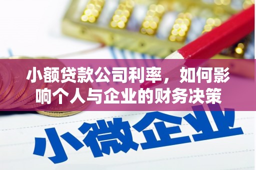 平湖小额贷款公司利率，如何影响个人与企业的财务决策
