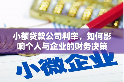 平湖小额贷款公司利率，如何影响个人与企业的财务决策
