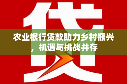 平湖农业银行贷款助力乡村振兴，机遇与挑战并存