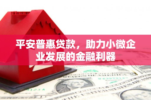 平湖平安普惠贷款，助力小微企业发展的金融利器