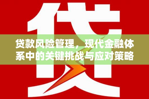 平湖贷款风险管理，现代金融体系中的关键挑战与应对策略