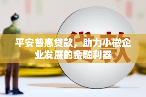 平湖平安普惠贷款，助力小微企业发展的金融利器