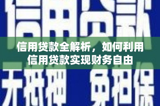 平湖信用贷款全解析，如何利用信用贷款实现财务自由
